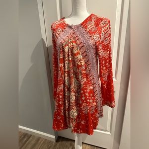 Free People red floral dress never worn